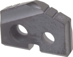 Allied Machine and Engineering - 31/64" Diam x 3/32" Thick, Seat Code Z, 132° Included Angle Spade Drill Insert - TiAlN Coated, Carbide, Grade P40, Series T-A - Industrial Tool & Supply