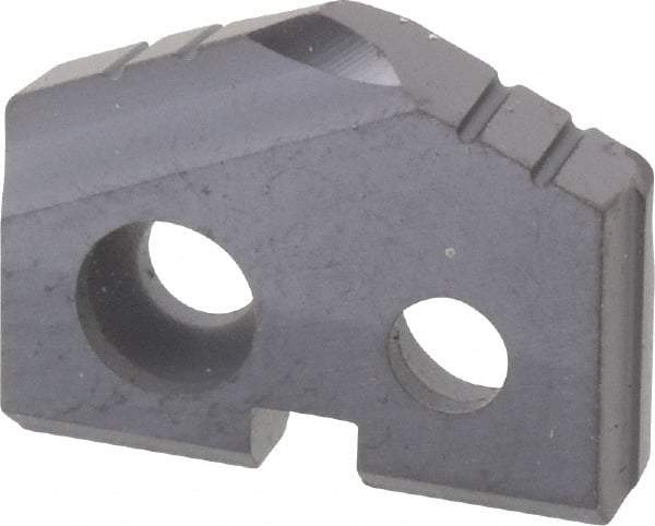 Allied Machine and Engineering - 15/32" Diam x 3/32" Thick, Seat Code Z, 132° Included Angle Spade Drill Insert - TiAlN Coated, Carbide, Grade P40, Series T-A - Industrial Tool & Supply