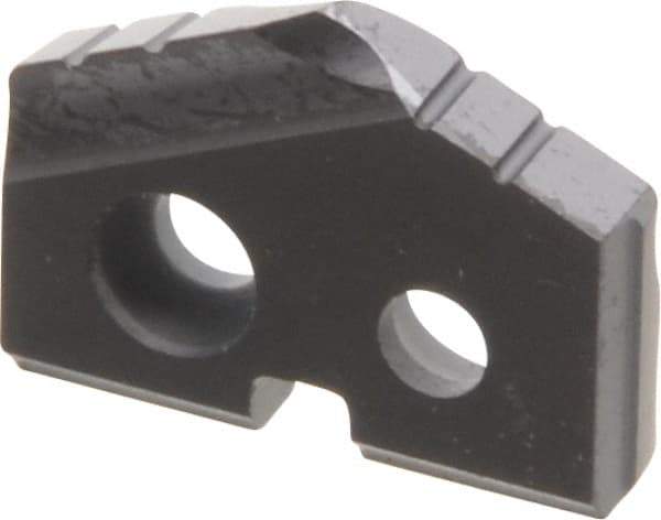 Allied Machine and Engineering - 1/2" Diam x 3/32" Thick, Seat Code Z, 132° Included Angle Spade Drill Insert - TiAlN Coated, Carbide, Grade P40, Series T-A - Industrial Tool & Supply
