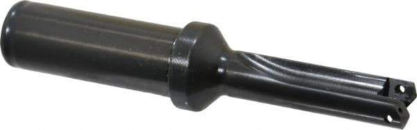 Allied Machine and Engineering - Series 0, 33/64 to 11/16" Diam, 3/4" Diam Straight Shank with Flange, Straight Flute Spade Drill - 1-3/8" Max Depth, 2-39/64" Body Length, 4-17/32" OAL, Short Length, Through Coolant - Industrial Tool & Supply