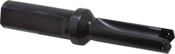 Allied Machine and Engineering - Series 0.5, 39/64 to 11/16" Diam, 3/4" Diam Straight Shank with Flange, Straight Flute Spade Drill - 1-3/8" Max Depth, 2-39/64" Body Length, 4-17/32" OAL, Short Length, Through Coolant - Industrial Tool & Supply