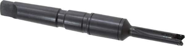 Allied Machine and Engineering - Series Y, 3/8 to 27/64" Diam, 2MT Taper Shank, Straight Flute Spade Drill - 1-1/4" Max Depth, 3-15/32" Body Length, 6-5/16" OAL, Short Length, Through Coolant - Industrial Tool & Supply