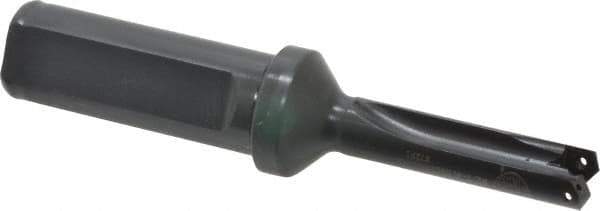 Allied Machine and Engineering - Series Z, 7/16 to 1/2" Diam, 3/4" Diam Straight Shank with Flange, Straight Flute Spade Drill - 1-1/4" Max Depth, 2-1/2" Body Length, 4-7/16" OAL, Short Length, Through Coolant - Industrial Tool & Supply