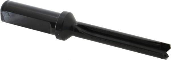 Allied Machine and Engineering - Series 0, 33/64 to 11/16" Diam, 3/4" Diam Straight Shank with Flange, Straight Flute Spade Drill - 2-1/2" Max Depth, 3-47/64" Body Length, 5-21/32" OAL, Standard Length, Through Coolant - Industrial Tool & Supply