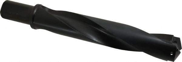 Allied Machine and Engineering - Series 4, 1-29/32 to 2-9/16" Diam, 1-1/2" Diam Straight Shank with Flange, Helical Flute Spade Drill - 9-1/8" Max Depth, 11-1/4" Body Length, 13-3/4" OAL, Standard Length, Through Coolant - Industrial Tool & Supply