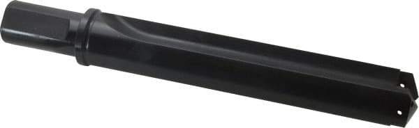 Allied Machine and Engineering - Series 4, 1-29/32 to 2-9/16" Diam, 1-1/2" Diam Straight Shank with Flange, Straight Flute Spade Drill - 9-1/8" Max Depth, 11-1/4" Body Length, 13-3/4" OAL, Standard Length, Through Coolant - Industrial Tool & Supply