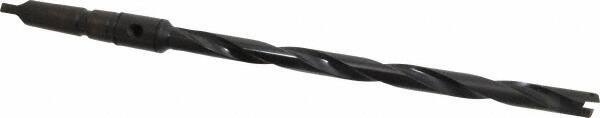 Allied Machine and Engineering - Series 1, 45/64 to 15/16" Diam, 3MT Taper Shank, Helical Flute Spade Drill - 10-3/4" Max Depth, 13-39/64" Body Length, 17-5/32" OAL, Extended Length, Through Coolant - Industrial Tool & Supply