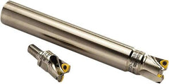 Seco - 1-1/2" Cut Diam, 0.08" Max Depth, M16 Modular Connection Indexable High-Feed End Mill - Screw Holding Method, R217.21 Toolholder, Through Coolant - Industrial Tool & Supply