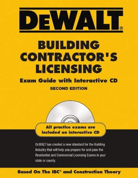 DeWALT - Building Contractors Licensing Exam Guide with CD-ROM Publication with CD-ROM, 2nd Edition - by American Contracotrs Exam Services, Pal Publications, 2008 - Industrial Tool & Supply