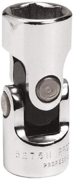 Proto - 3/8" Drive, Standard Hand Socket - 6 Points, 1-3/4" OAL, Alloy Steel, Chrome Finish - Industrial Tool & Supply