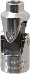 Proto - 3/8" Drive, Standard Hand Socket - 6 Points, 1-3/4" OAL, Alloy Steel, Chrome Finish - Industrial Tool & Supply