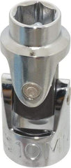 Proto - 3/8" Drive, Standard Hand Socket - 6 Points, 1-3/4" OAL, Alloy Steel, Chrome Finish - Industrial Tool & Supply