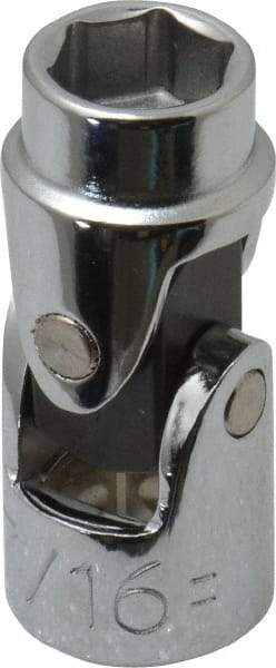 Proto - 7/16", 3/8" Drive, Standard Hand Socket - 6 Points, 1-3/4" OAL, Alloy Steel, Chrome Finish - Industrial Tool & Supply