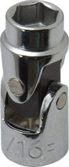 Proto - 7/16", 3/8" Drive, Standard Hand Socket - 6 Points, 1-3/4" OAL, Alloy Steel, Chrome Finish - Industrial Tool & Supply