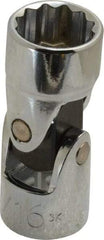 Proto - 9/16", 3/8" Drive, Standard Hand Socket - 12 Points, 1-27/32" OAL, Alloy Steel, Chrome Finish - Industrial Tool & Supply