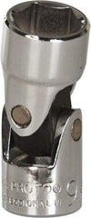 Proto - 9/16", 3/8" Drive, Standard Hand Socket - 6 Points, 1-27/32" OAL, Alloy Steel, Chrome Finish - Industrial Tool & Supply