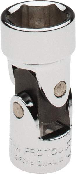 Proto - 5/8", 3/8" Drive, Standard Hand Socket - 6 Points, 1-27/32" OAL, Alloy Steel, Chrome Finish - Industrial Tool & Supply