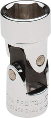 Proto - 5/8", 3/8" Drive, Standard Hand Socket - 6 Points, 1-27/32" OAL, Alloy Steel, Chrome Finish - Industrial Tool & Supply