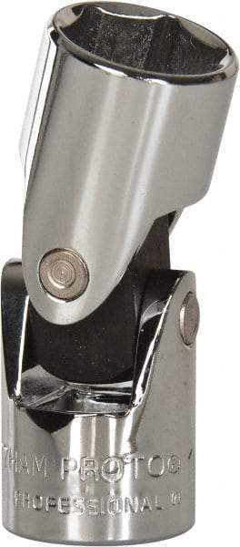 Proto - 3/8" Drive, Standard Hand Socket - 6 Points, 1-27/32" OAL, Alloy Steel, Chrome Finish - Industrial Tool & Supply