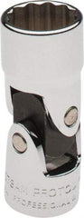 Proto - 3/8" Drive, Standard Hand Socket - 12 Points, 2" OAL, Alloy Steel, Chrome Finish - Industrial Tool & Supply