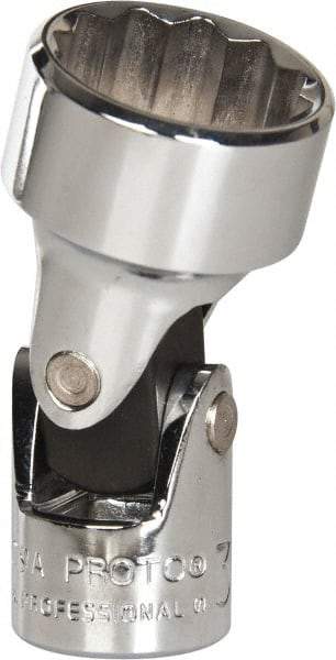 Proto - 3/4", 3/8" Drive, Standard Hand Socket - 12 Points, 2" OAL, Alloy Steel, Chrome Finish - Industrial Tool & Supply