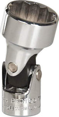 Proto - 3/4", 3/8" Drive, Standard Hand Socket - 12 Points, 2" OAL, Alloy Steel, Chrome Finish - Industrial Tool & Supply