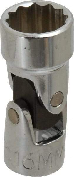 Proto - 3/8" Drive, Standard Hand Socket - 12 Points, 2" OAL, Alloy Steel, Chrome Finish - Industrial Tool & Supply