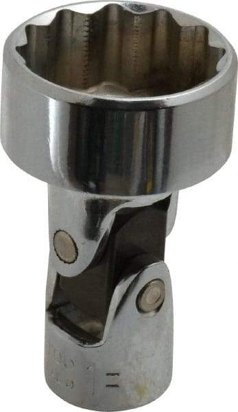 Proto - 1", 3/8" Drive, Standard Hand Socket - 12 Points, 2-3/32" OAL, Alloy Steel, Chrome Finish - Industrial Tool & Supply