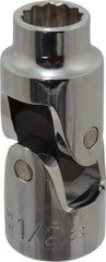 Proto - 1/2", 1/2" Drive, Standard Hand Socket - 12 Points, 2-13/32" OAL, Alloy Steel, Chrome Finish - Industrial Tool & Supply