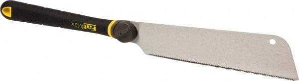 Stanley - 9" Steel Blade Single Edge Pull Saw - Ergonomic Glass-Filled Nylon, ABS, TPE Handle with Cushion Grip, 23-1/2" OAL - Industrial Tool & Supply