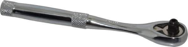 Proto - 1/4" Drive Pear Head Aerospace Ratchet - Chrome Finish, 6-11/16" OAL, 45 Gear Teeth, Standard Head - Industrial Tool & Supply