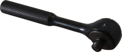 Proto - 1/4" Drive Round Head Standard Ratchet - Black Oxide Finish, 4-1/2" OAL, 72 Gear Teeth, Standard Head - Industrial Tool & Supply