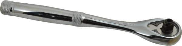 Proto - 3/8" Drive Pear Head Aerospace Ratchet - Chrome Finish, 8-1/2" OAL, 45 Gear Teeth, Standard Head - Industrial Tool & Supply