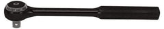 Proto - 1/2" Drive Round Head Standard Ratchet - Black Oxide Finish, 9-3/8" OAL, 72 Gear Teeth, Standard Head - Industrial Tool & Supply