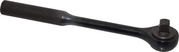 Proto - 3/8" Drive Round Head Standard Ratchet - Black Oxide Finish, 7-3/8" OAL, 72 Gear Teeth, Standard Head - Industrial Tool & Supply
