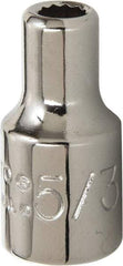 Proto - 5/32", 1/4" Drive, Standard Hand Socket - 12 Points, 7/8" OAL, Alloy Steel, Chrome Finish - Industrial Tool & Supply