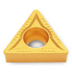 Turning Insert:  TCMT32.52MT TT8020,  Solid Carbide TiCN Finish,  Neutral,  0.6500″ Long,  3/8″ Inscribed Circle,  0.0310″ Corner Radius,  60.0 &deg N/A Triangle,  Series  TCMT