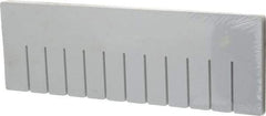 Quantum Storage - 17.4" Wide x 6" High, Gray Bin Divider - Use with DG93060 - Industrial Tool & Supply