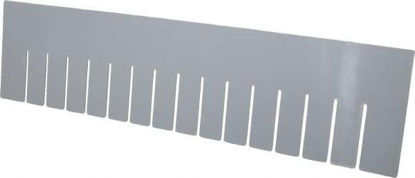 Quantum Storage - 22.4" Wide x 6" High, Gray Bin Divider - Use with DG93060 - Industrial Tool & Supply