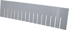 Quantum Storage - 22.4" Wide x 6" High, Gray Bin Divider - Use with DG93060 - Industrial Tool & Supply