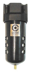 Coilhose Pneumatics - 3/8" Port, 7" High, FRL Filter with Polycarbonate Bowl & Automatic Drain - 150 Max psi, 120°F Max, 8.5 oz Bowl Capacity - Industrial Tool & Supply