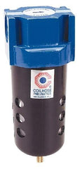 Coilhose Pneumatics - 3/8" Port Coalescing Filter - Aluminum Bowl, 0.3 Micron Rating, 7-1/2" High - Industrial Tool & Supply