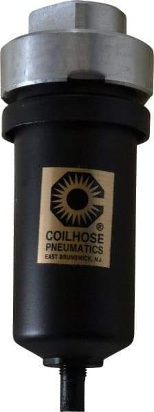 Coilhose Pneumatics - Filter Mechanical Drain with Metal Bowl - 5-3/4" High x 2-1/8" Wide, For Use with Compressor Tanks, Filters, Drop Legs, Coolers & Dryers - Industrial Tool & Supply