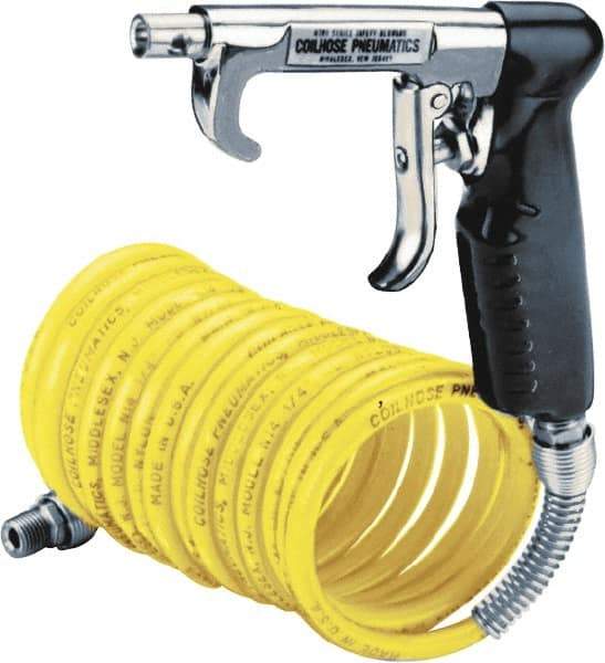 Coilhose Pneumatics - 1/4" ID Pistol Grip Blow Gun - 15' Long Hose - Industrial Tool & Supply