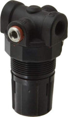 Coilhose Pneumatics - 1/8" Miniature Coil Hose Regulator without Gauge - 9 CFM, 1/8" Gauge Port, 0-125 Adjusting Pressure, 0-125 psi - Industrial Tool & Supply