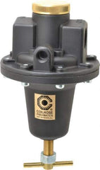 Coilhose Pneumatics - 3/4 NPT Port, 160 CFM, Cast Aluminum Heavy-Duty T-Handle Regulator - 0 to 125 psi Range, 250 Max psi Supply Pressure, 1/4" Gauge Port Thread, 5" Wide x 8-1/2" High - Industrial Tool & Supply