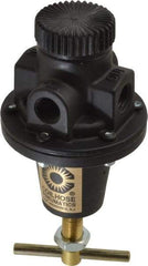 Coilhose Pneumatics - 1/4 NPT Port, 40 CFM, Cast Aluminum Heavy-Duty T-Handle Regulator - 0 to 125 psi Range, 250 Max psi Supply Pressure, 1/4" Gauge Port Thread, 3" Wide x 5-1/2" High - Industrial Tool & Supply