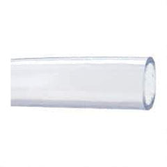 Made in USA - 1-1/2" ID x 1-7/8" OD, 3/16" Wall Thickness, Cut to Length (50' Standard Length) PVC Tube - Clear, 26 Max psi, 68 Shore A Hardness - Industrial Tool & Supply