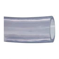 Made in USA - 2" ID x 2-1/2" OD, 1/4" Wall Thickness, Cut to Length (50' Standard Length) PVC Tube - Clear, 35 Max psi, 68 Shore A Hardness - Industrial Tool & Supply