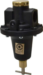 Coilhose Pneumatics - 1 NPT Port, 160 CFM, Cast Aluminum Tamper Proof Heavy-Duty T-Handle Regulator - 0 to 125 psi Range, 250 Max psi Supply Pressure, 1/4" Gauge Port Thread, 5" Wide x 8-1/2" High - Industrial Tool & Supply